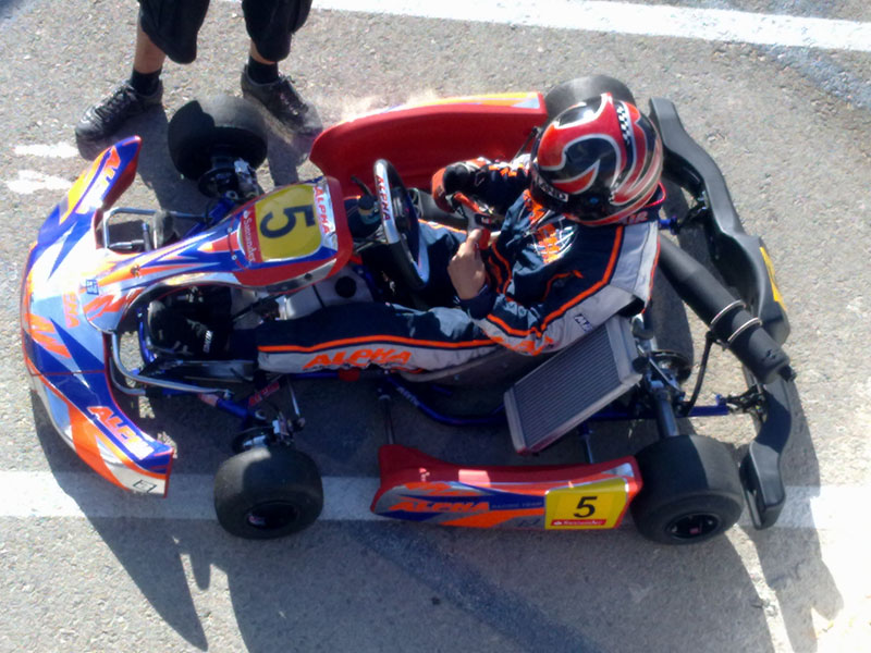 Octavo puesto para German Cabrera en la Segunda Prueba del Campeonato de Espa&ntilde;a de Karting